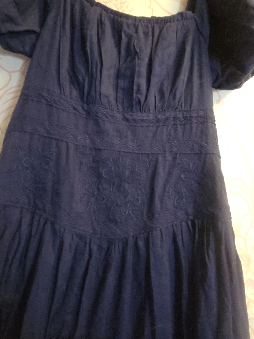 Altar'd State Navy Tiered Maxi Dress - Picture 4 of 8